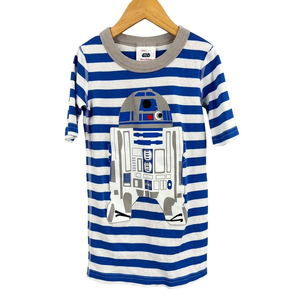 Hanna Andersson Star Wars R2-D2 Pajama Top Size 8‎ Kids Organic Cotton